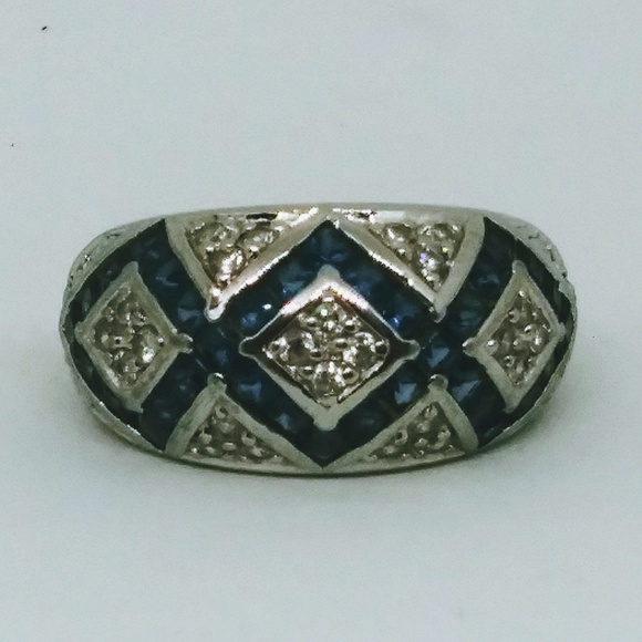 QVC Sapphire and sterling ring - Picture 4 of 4